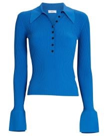 ALC Eleanor Ribbed Polo Sweater at Intermix