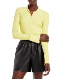 ALC Eleanor Ribbed Polo Sweater Bloomingdales at Bloomingdales