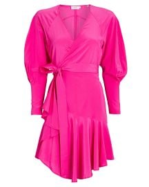 ALC Enzo Silk Wrap Dress at Intermix