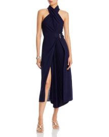 ALC Fiona Pleated Belted Halter Dress Bloomingdales at Bloomingdales