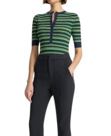 ALC Fisher Top In Green Stripe ShopSimon at Shop Simon