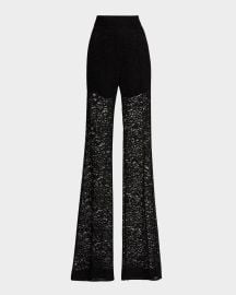 ALC Gemma Straight-Leg Lace Pants at Neiman Marcus