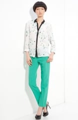 ALC Gillian Print Silk Blouse at Nordstrom