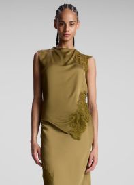 ALC Gracie Satin and Lace Sleeveless Top ALCltdcom at A.L.C.