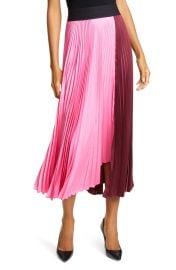 ALC Grainger Asymmetrical Pleated Midi Skirt at Nordstrom