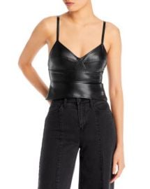 ALC Gweneth Vegan Leather Top Bloomingdales at Bloomingdales