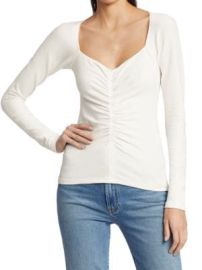 ALC Halley Ruched Long Sleeve Top on SALE at Saks Off 5th