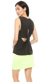 ALC Harper Twist Back Tank in Black at Shopbop