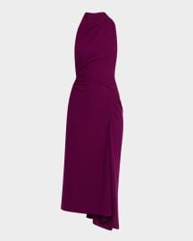 ALC Inez Draped High-Neck Dress at Neiman Marcus