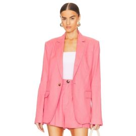 ALC Jackets amp Coats Alc Donovan Linenblend Blazer In Dark Grapefruit Size 6 Nwt Poshmark at Poshmark