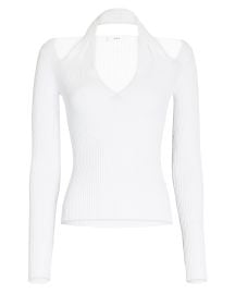 ALC Jackson Cut-Out Rib Knit Top at Intermix