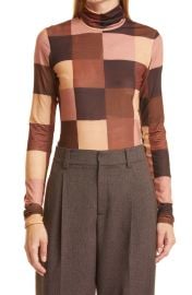 ALC James Colorblock Turtleneck Top at Nordstrom