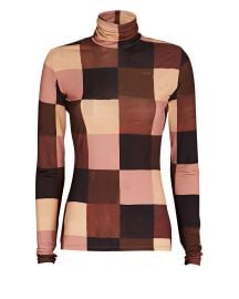 ALC James Patchwork Turtleneck Top at Intermix