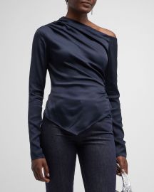 ALC Jamie Draped Off-The-Shoulder Top at Neiman Marcus