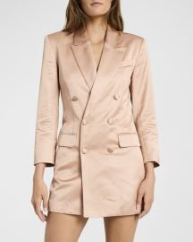 ALC Jayden Satin Mini Blazer Dress at Neiman Marcus