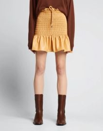 ALC Jenny Vegan-Leather Skirt - at Bergdorf Goodman