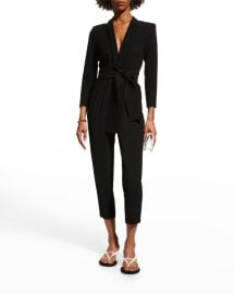 ALC Kieran Belted Long-Sleeve Jumpsuit at Neiman Marcus