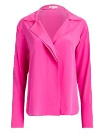 ALC Kinsley Silk-Blend Top In Pink reg at Intermix