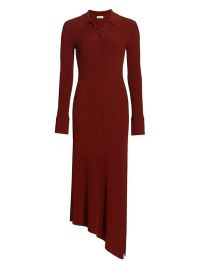 ALC Lance Asymmetric Maxi Polo Dress at Neiman Marcus