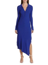 ALC Lance Ribbed Polo Collar Dress on SALE at Saks Off 5th