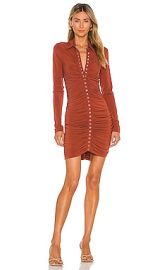 ALC Larsen Dress in Brandy Brown at Revolve