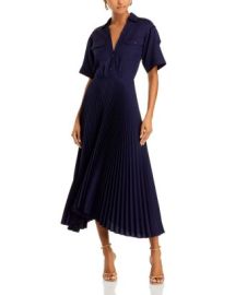 ALC Liam Pleated Midi Shirt Dress Bloomingdales at Bloomingdales