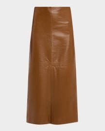 ALC Marta Leather Midi Skirt at Neiman Marcus