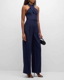 ALC Murphy II Crisscross Wide-Leg Jumpsuit at Neiman Marcus