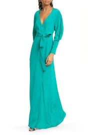 ALC Nakia Silk Wrap Maxi Dress at Nordstrom