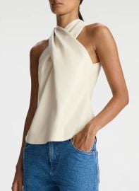 ALC Quinn Vegan Leather Halter Top ALCltdcom at A.L.C.