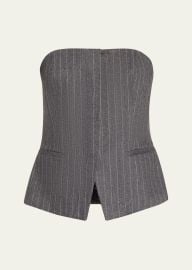 ALC Renee Strapless Pinstripe Top - at Bergdorf Goodman