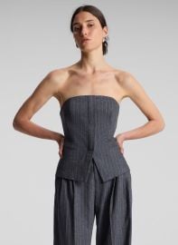 ALC Renee Strapless Wool Cashmere Pinstripe Top ALCltdcom at A.L.C.