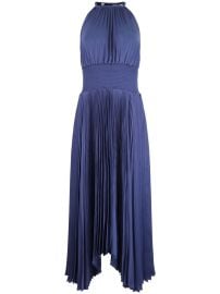 ALC Renzo II Pleated Dress Blue at Farfetch