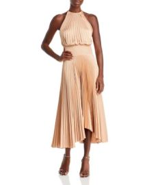 ALC Renzo II Pleated Halter Dress   Bloomingdales at Bloomingdales