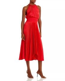 ALC Renzo II Pleated Halter Dress Bloomingdales at Bloomingdales