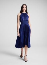 ALC Renzo II Satin Pleated Dress ALCltdcom at A.L.C.