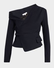 ALC Skyla Asymmetric Long-Sleeve Top at Neiman Marcus