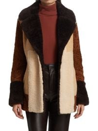 ALC Stefan Colorblocked Teddy Coat on SALE at Saks Off 5th