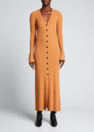 ALC Tamara Rib Flare-Cuff Sweaterdress - at Bergdorf Goodman