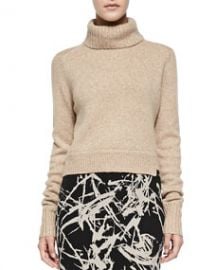 ALC Tevin Cropped Turtleneck Sweater at Neiman Marcus