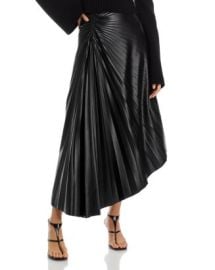 ALC Tracy Asymmetric Pleated Vegan Leather Skirt Bloomingdales at Bloomingdales