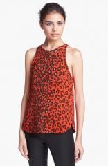 ALC and39Aniseand39 Leopard Print Silk Top at Nordstrom