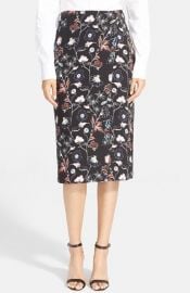 ALC and39Danielsand39 Floral Print Silk Skirt at Nordstrom