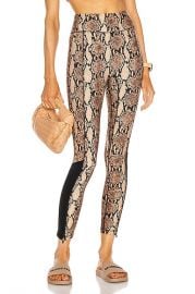 ALC x Bandier High Waisted Legging With Front Zip in Black  Python  FWRD at Forward