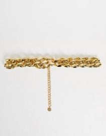 ALDO Wea chain link belt in gold at ASOS