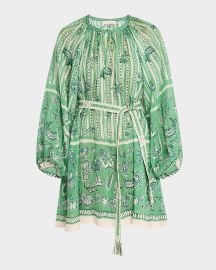 ALEMAIS Lula Belted Mini Dress at Neiman Marcus