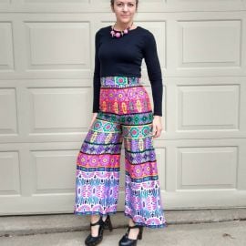 ALEX COLMAN PANTS High Waisted Wide Leg 1970s 70s S - at Etsy