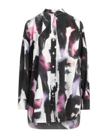 ALEXANDER MCQUEEN Black Womens Patterned Shirts amp Blouses at Yoox