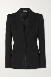 ALEXANDER MCQUEEN Grain de poudre wool blazer NET-A-PORTER at Net a Porter