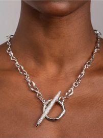 ALEXIS BITTAR • Solanales Silver Crystal Spear Toggle Necklace at Poshmark